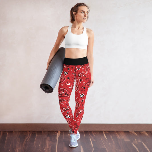 Bandana Print Leggings (Red)