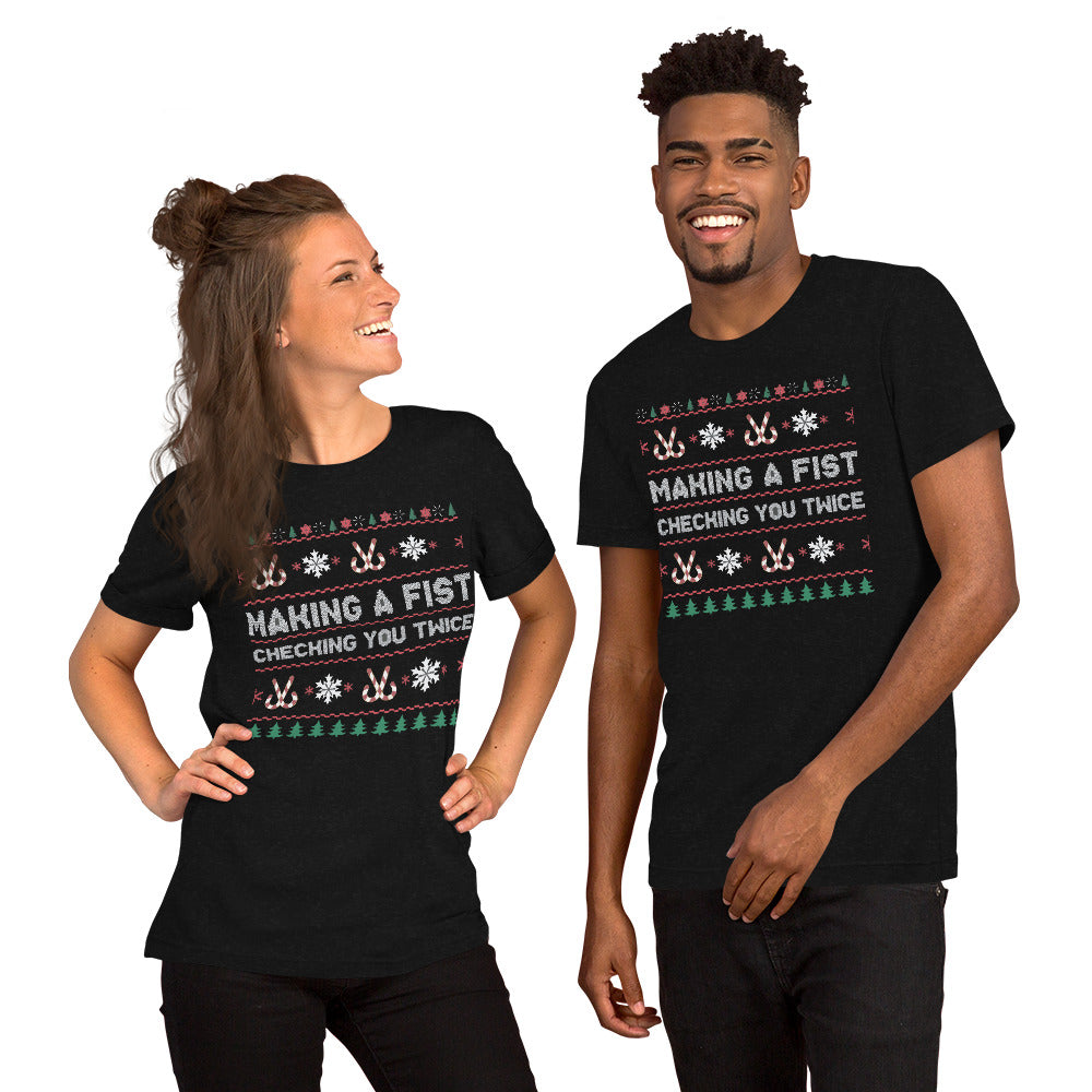 Christmas Fist (Unisex t-shirt)