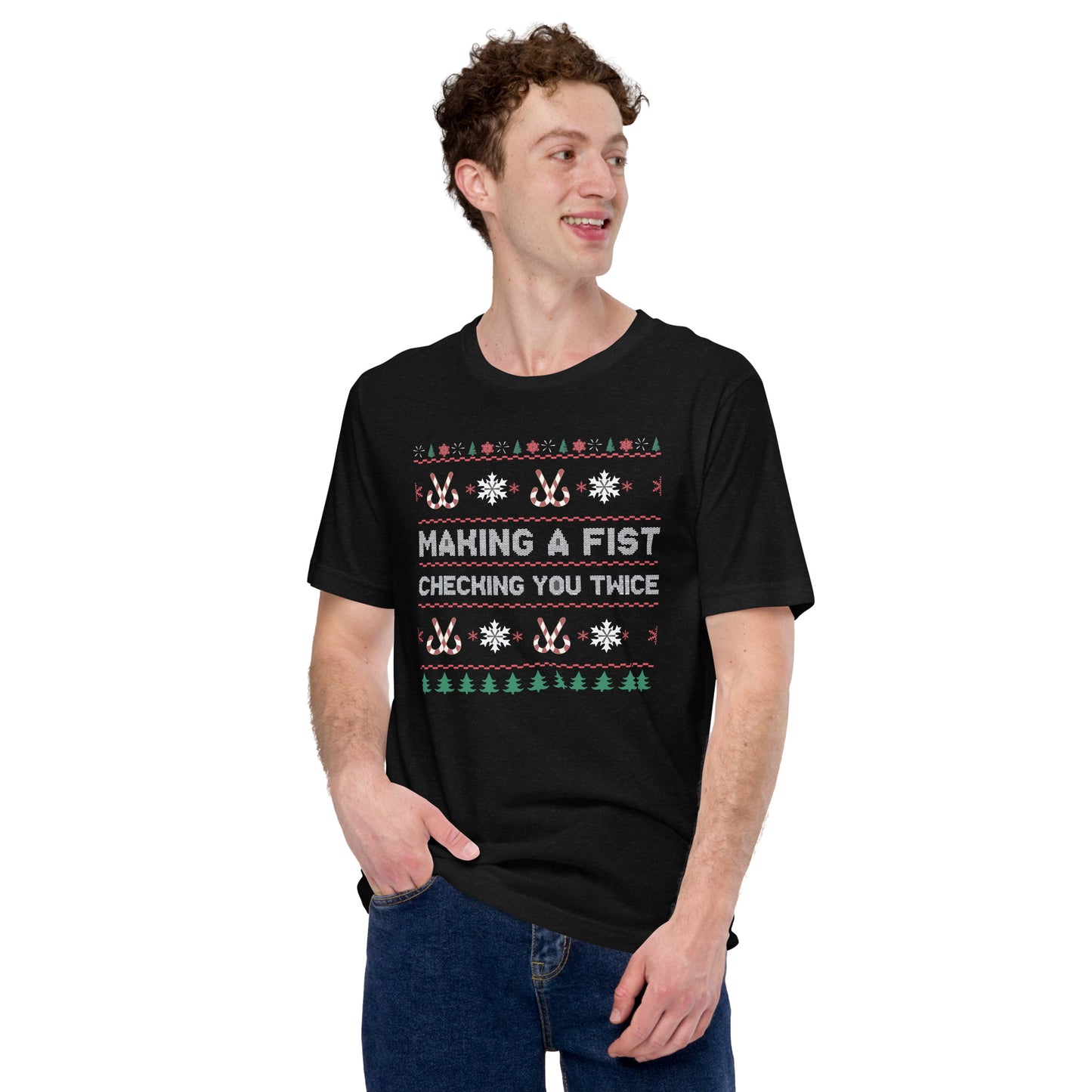 Christmas Fist (Unisex t-shirt)