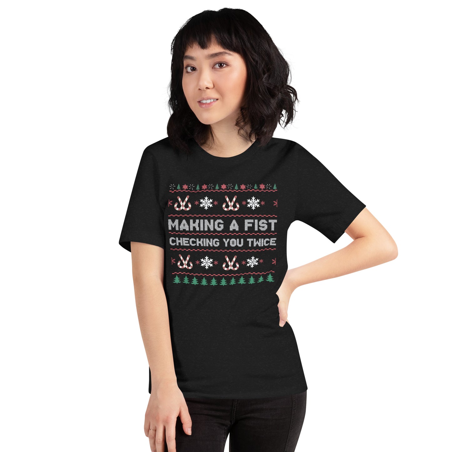 Christmas Fist (Unisex t-shirt)