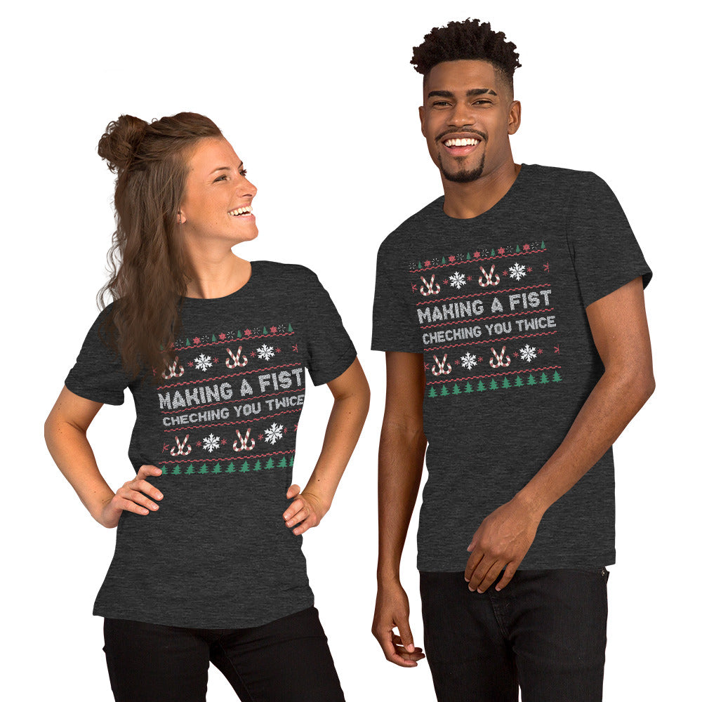 Christmas Fist (Unisex t-shirt)