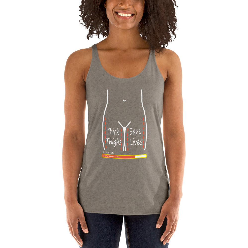 Thick Thighs Save Lives Racerback Tank