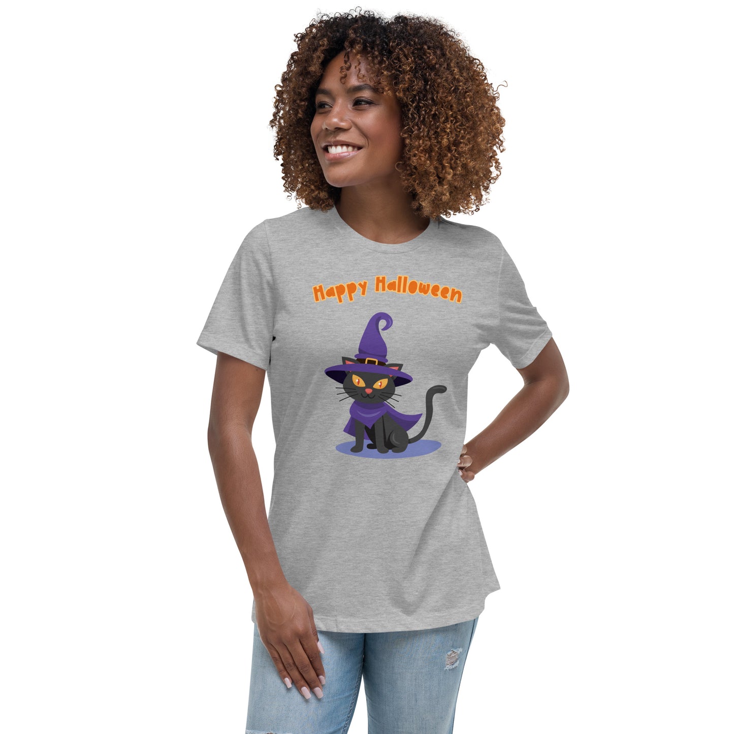 Witch Cat (Women's Relaxed T-Shirt)