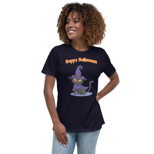 Witch Cat (Women's Relaxed T-Shirt)