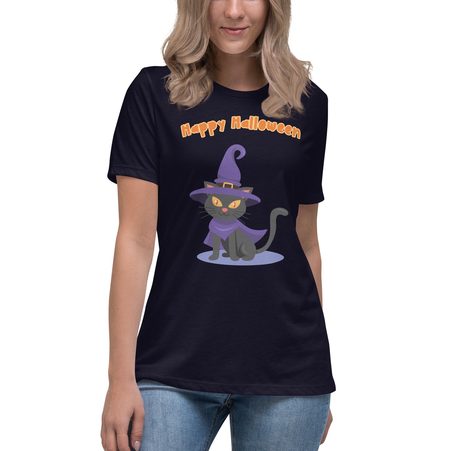 Witch Cat (Women's Relaxed T-Shirt)