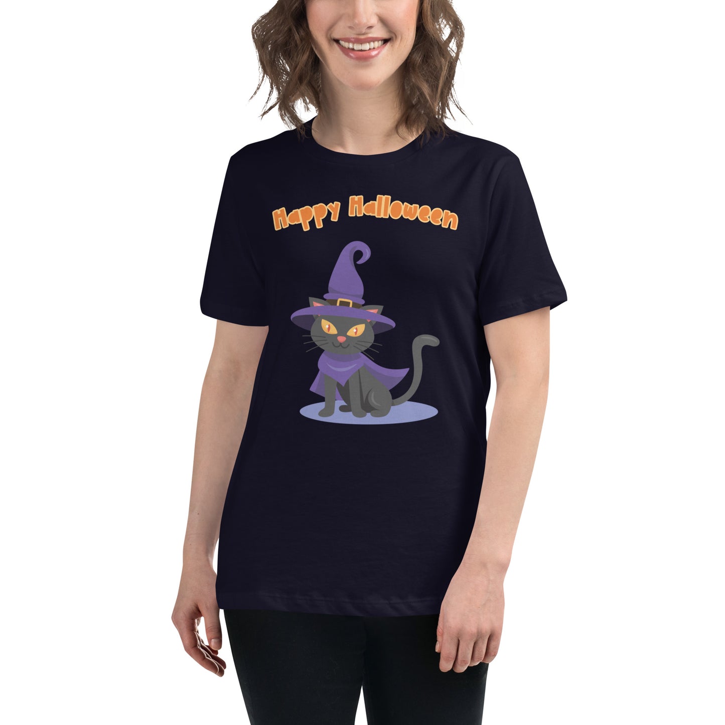 Witch Cat (Women's Relaxed T-Shirt)